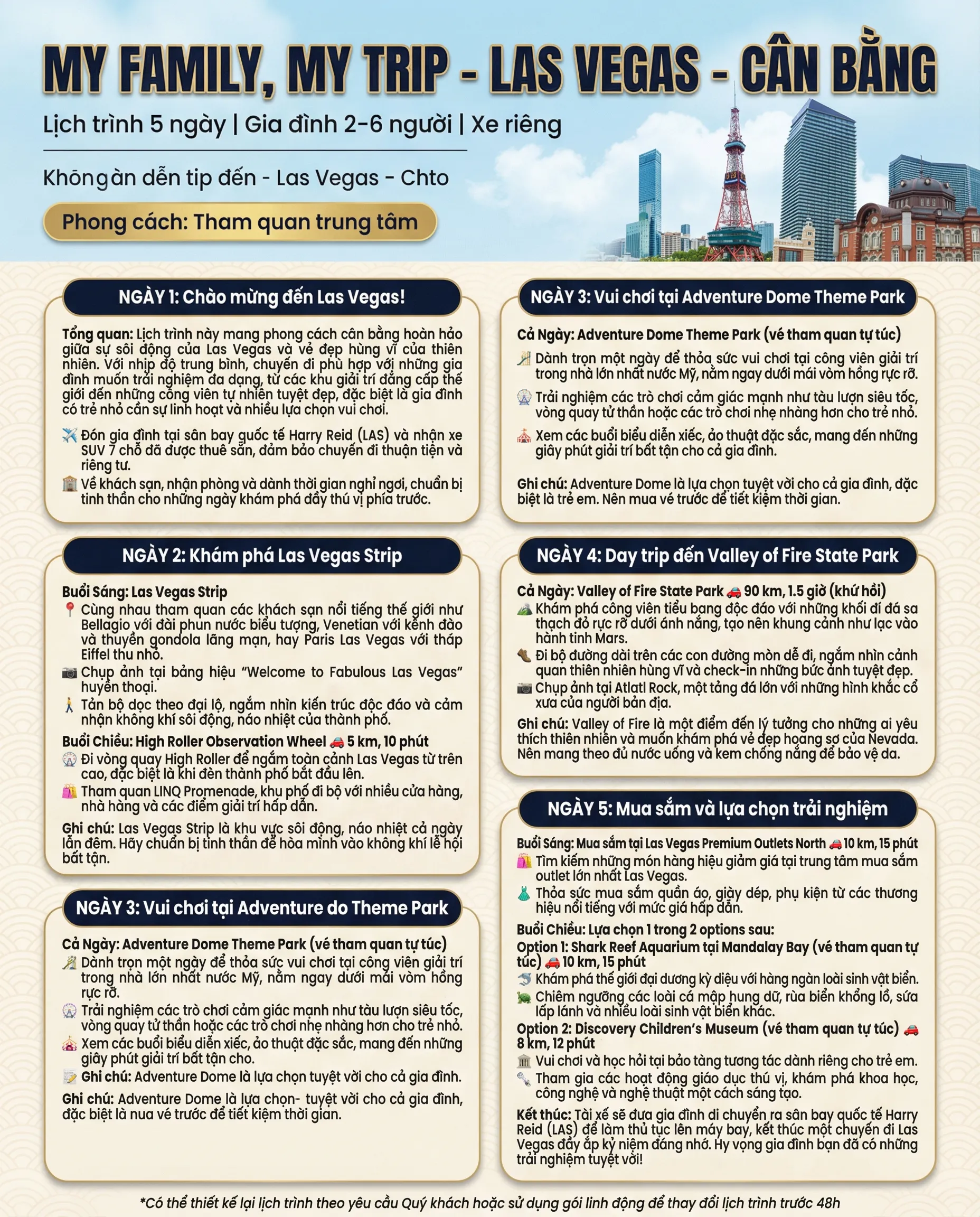 Tổng quan du lịch Las Vegas Option 3