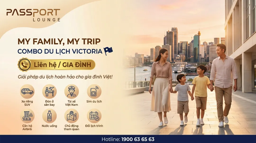 Combo My Family My Trip - Du lịch VICTORIA dành cho gia đình
